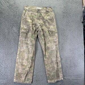 Pacsun Pant Mens 28x30 Beige Camouflage Cargo Straight Workwear Utility Baggy